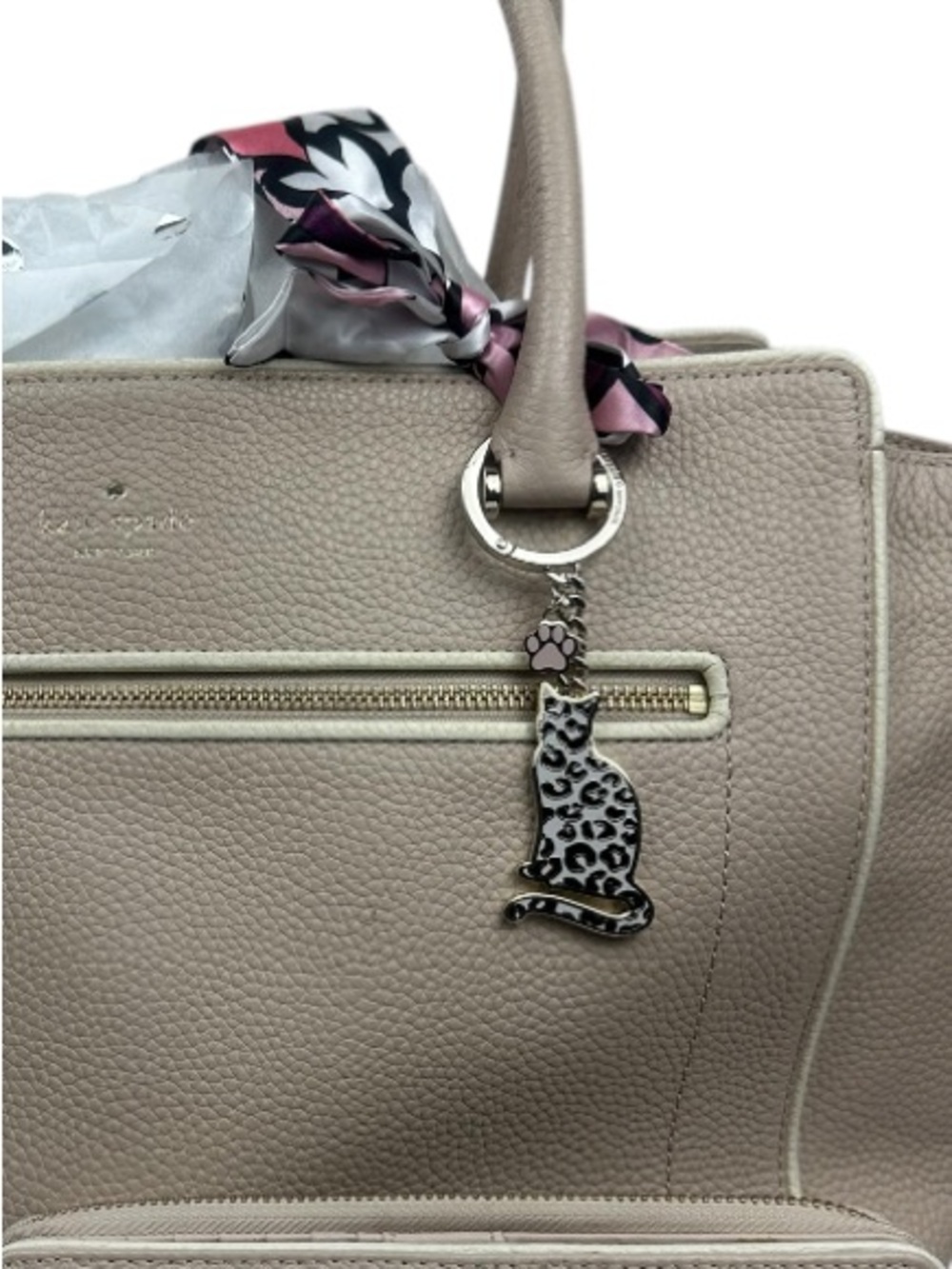 Kate Spade Cat Keychain